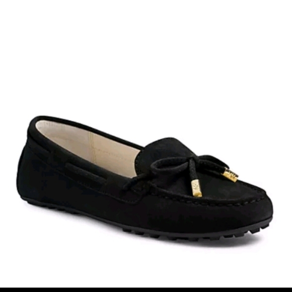 MICHAEL Michael Kors Womens Black Suede Classic Designer Everyday Moccasin 9.5 - Picture 1 of 13